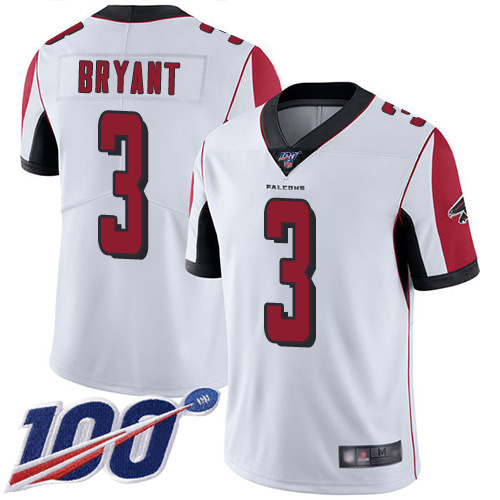 Atlanta Falcons Limited White Men Matt Bryant Road Jersey NFL Football #3 100th Season Vapor Untouchable->atlanta falcons->NFL Jersey